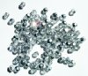 100 4mm Faceted Labrador Silver Half Coated Crystal Beads